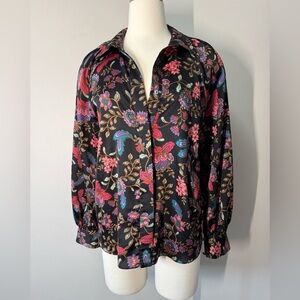 Misa Los Angeles Multicolor Floral Blouse Small